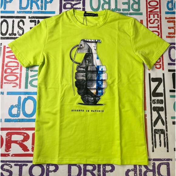 Grenade graphic stitch tee Sz Various - Picture 2 of 4